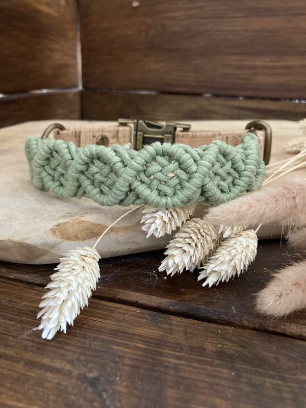 "Vegan Boho" Hundehalsband