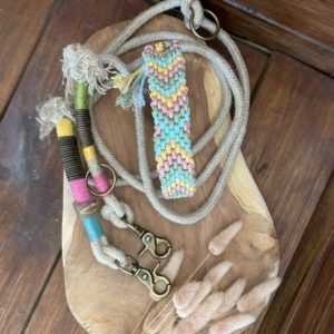 Hundehalsband "Mirror" aus Statement Makramee